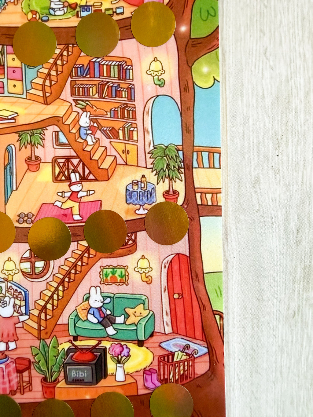 Bunny house scratch off