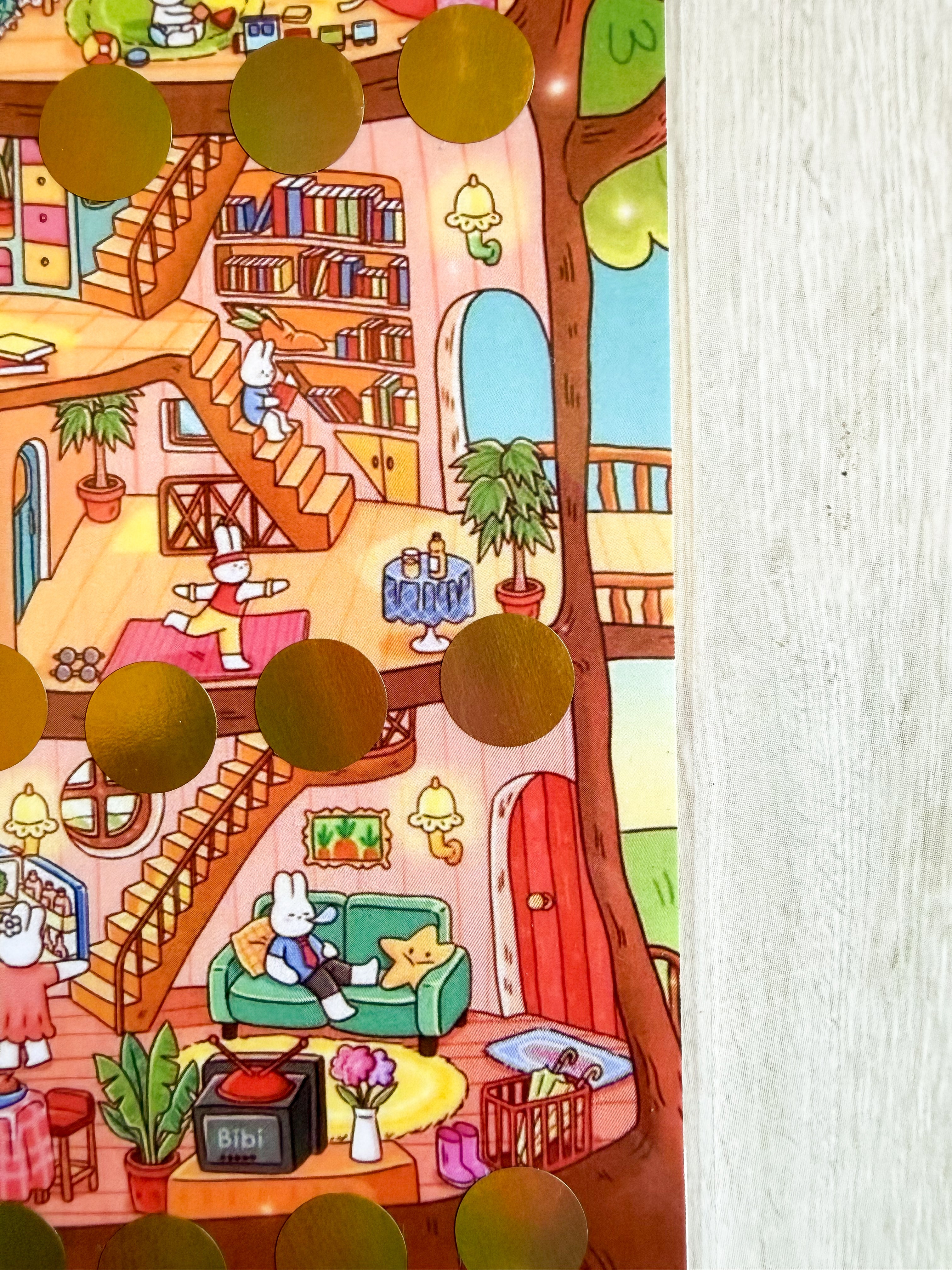 Bunny house scratch off