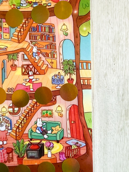 Bunny house scratch off