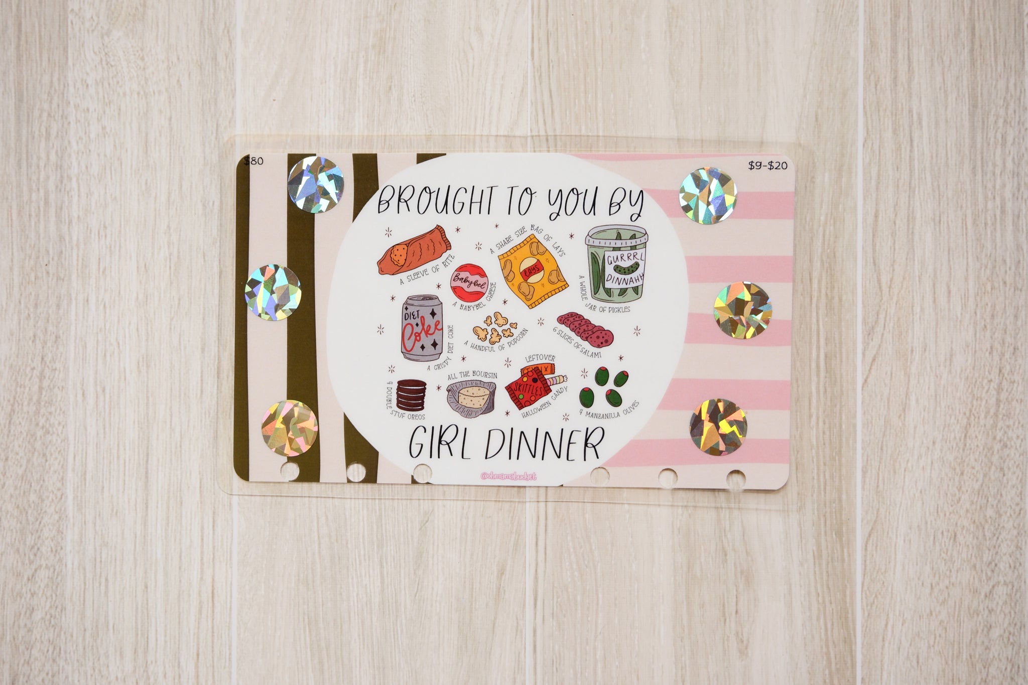 Girl dinner - $80